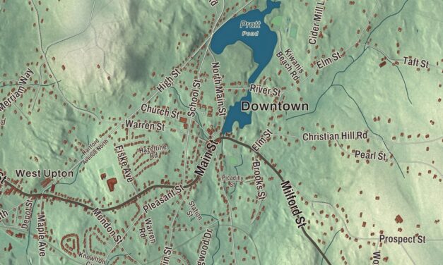 Beautifully Detailed Map of Upton, Massachusetts
