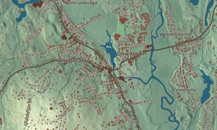 Beautifully Detailed Map of Uxbridge, Massachusetts
