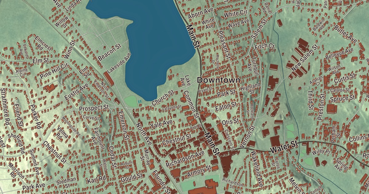Beautifully Detailed Map of Wakefield, Massachusetts