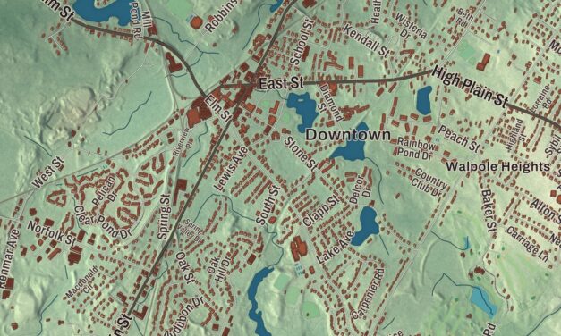 Beautifully Detailed Map of Walpole, Massachusetts