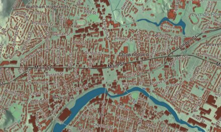 Beautifully Detailed Map of Waltham, Massachusetts