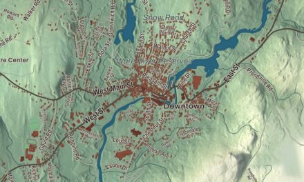 Beautifully Detailed Map of Ware, Massachusetts