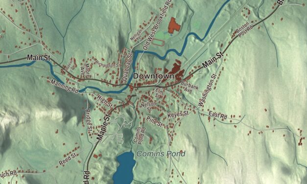 Beautifully Detailed Map of Warren, Massachusetts