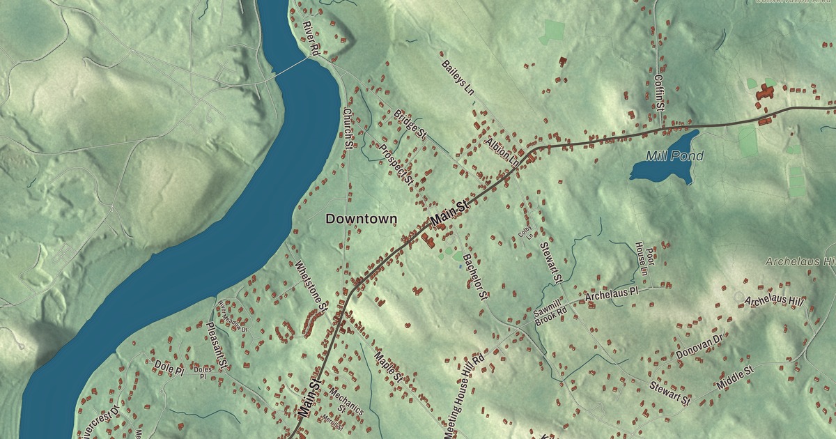 Beautifully Detailed Map of West Newbury, Massachusetts