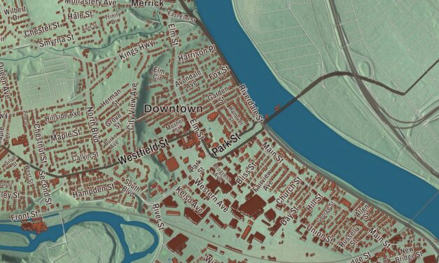 Beautifully Detailed Map of West Springfield, Massachusetts