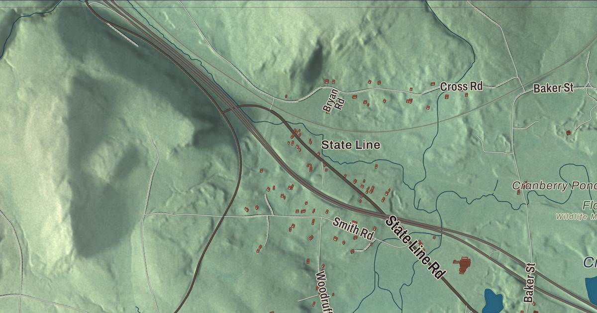 Beautifully Detailed Map of West Stockbridge, Massachusetts