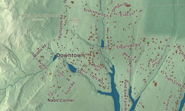 Beautifully Detailed Map of West Tisbury, Massachusetts