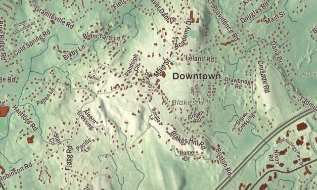 Beautifully Detailed Map of Westford, Massachusetts