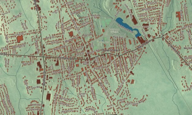 Beautifully Detailed Map of Whitman, Massachusetts