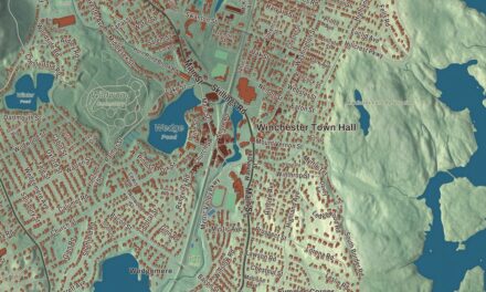 Beautifully Detailed Map of Winchester, Massachusetts