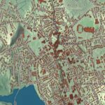 Beautifully Detailed Map of Woburn, Massachusetts