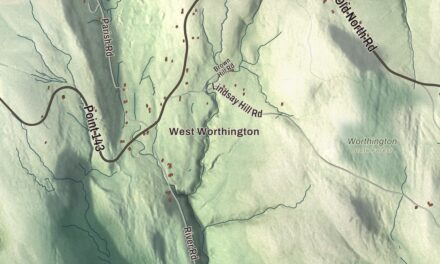 Beautifully Detailed Map of Worthington, Massachusetts