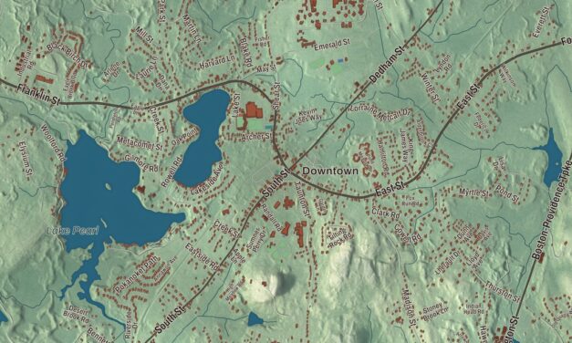 Beautifully Detailed Map of Wrentham, Massachusetts
