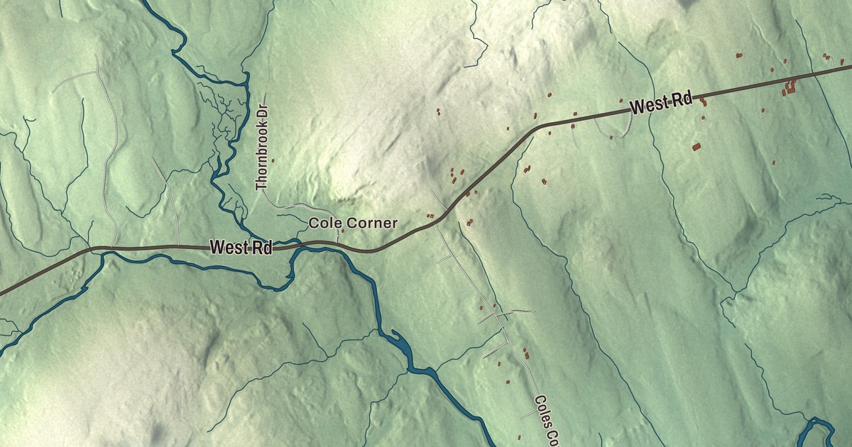 Map of Abbot, Maine
