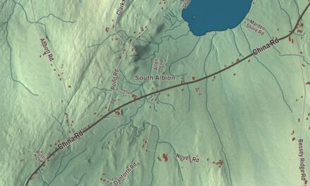 Map of Albion, Maine