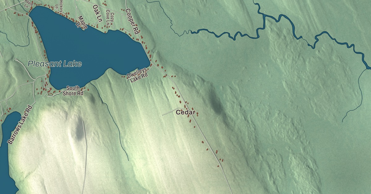 Map of Alexander, Maine