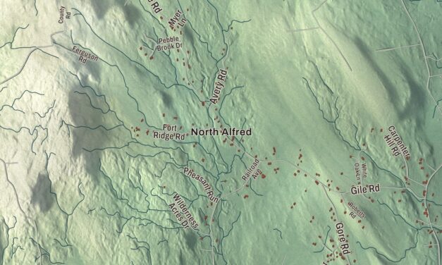 Map of Alfred, Maine