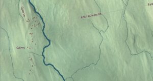 Close-up of the Alton, Maine aerial map