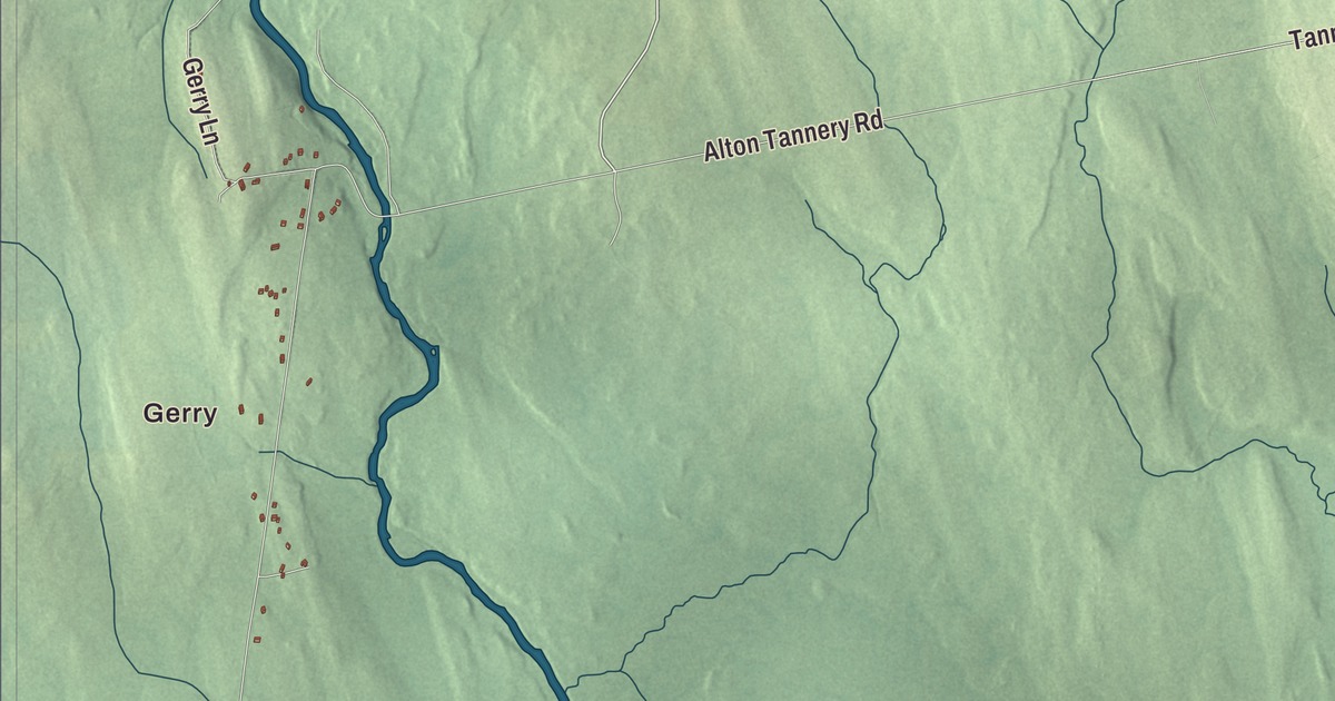 Map of Alton, Maine