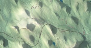 Close-up of the Amherst, Maine aerial map