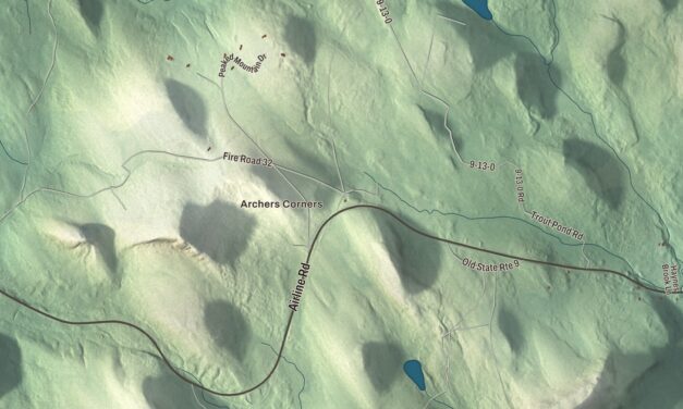Map of Amherst, Maine