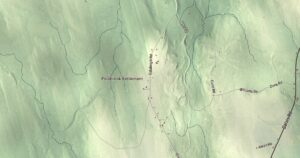Close-up of the Amity, Maine aerial map