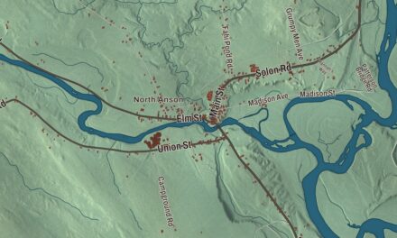 Map of Anson, Maine