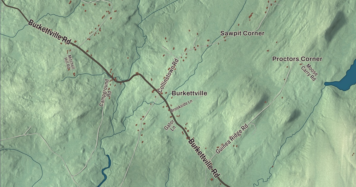 Map of Appleton, Maine