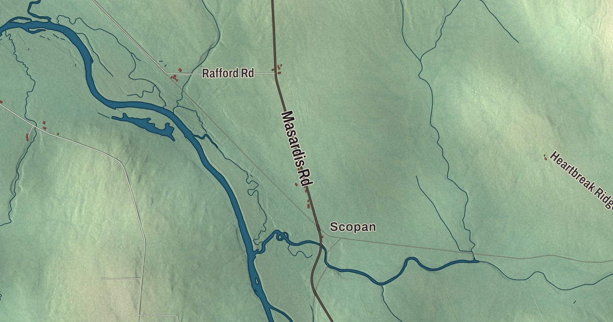 Map of Ashland, Maine