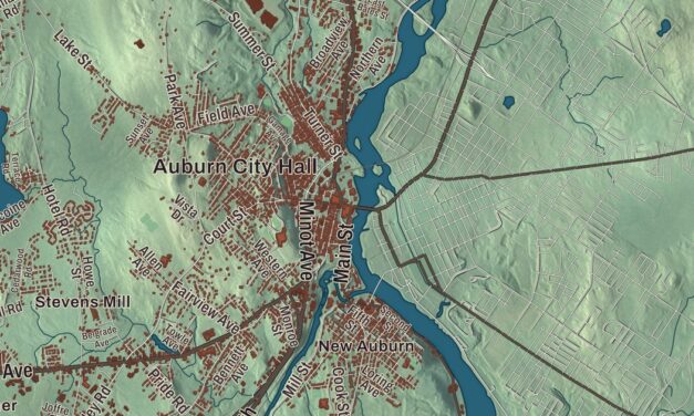 Map of Auburn, Maine