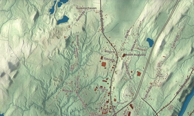 Map of Augusta, Maine