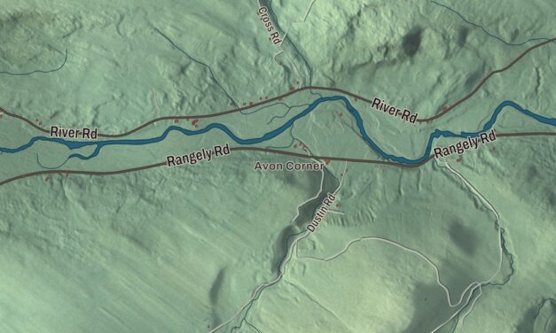 Map of Avon, Maine