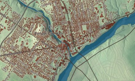 Map of Bangor, Maine