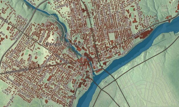 Map of Bangor, Maine