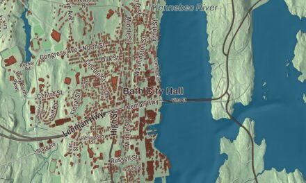 Map of Bath, Maine