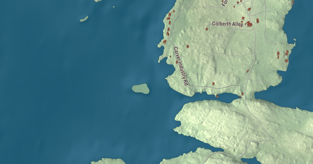 Map of Beals, Maine