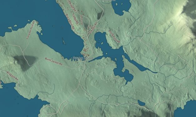 Map of Beaver Cove, Maine