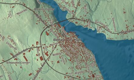 Map of Belfast, Maine