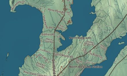 Map of Belgrade, Maine