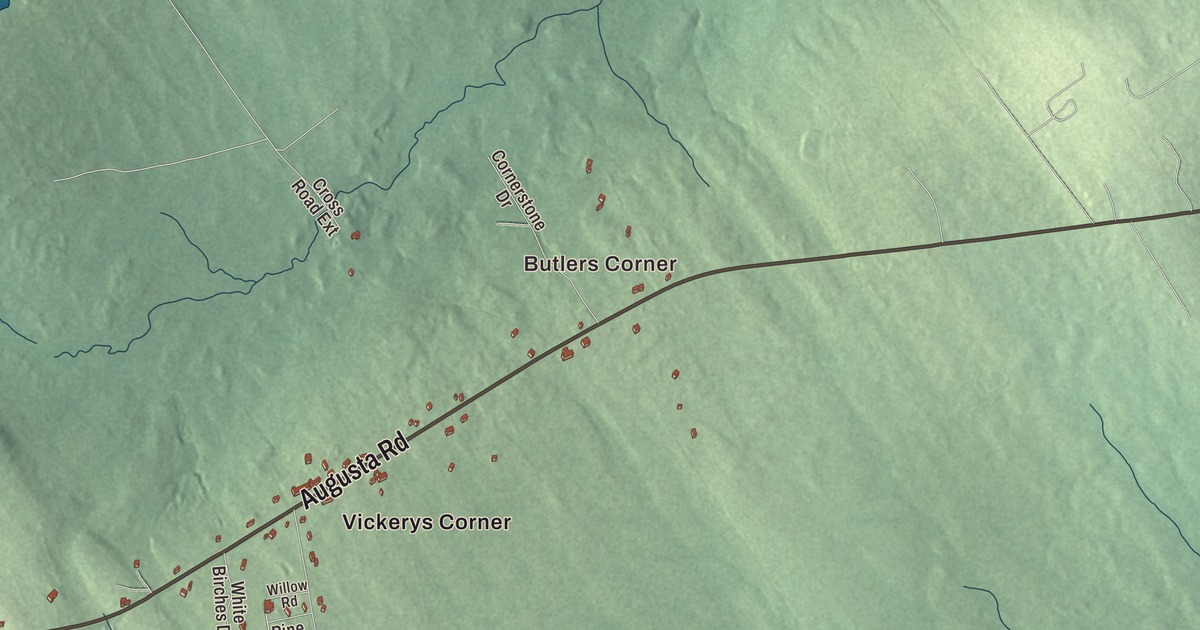 Map of Belmont, Maine