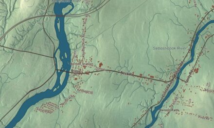 Map of Benton, Maine