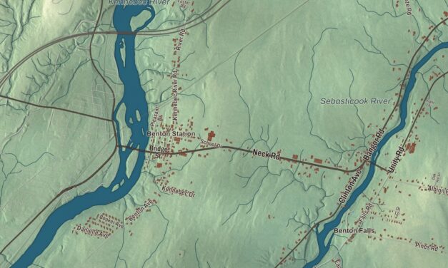 Map of Benton, Maine