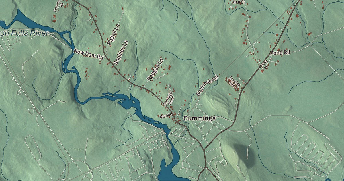 Map of Berwick, Maine