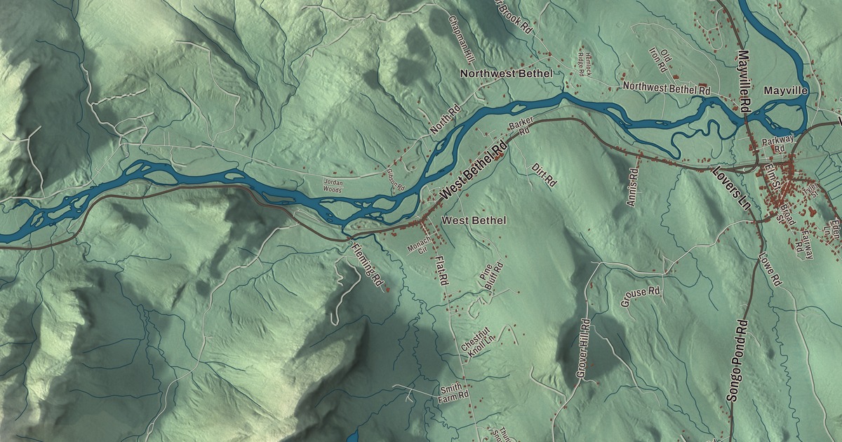 Map of Bethel, Maine