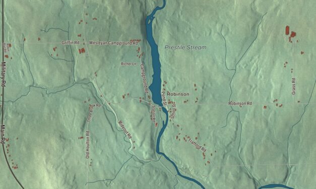 Map of Blaine, Maine