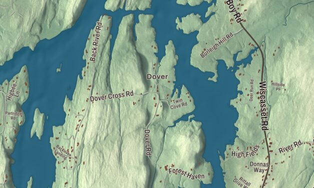 Map of Boothbay, Maine