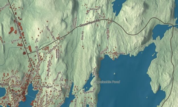 Map of Boothbay Harbor, Maine