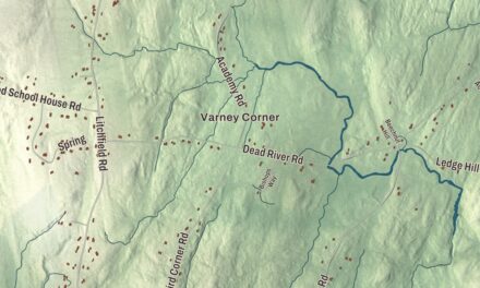 Map of Bowdoin, Maine