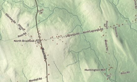 Map of Bradford, Maine