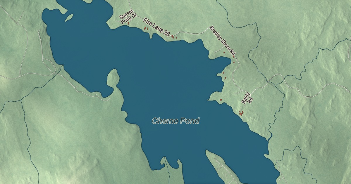 Map of Bradley, Maine